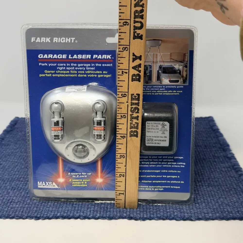 Maxsa Innovations 37312 Park Right Garage Laser Park Dual Lasers New